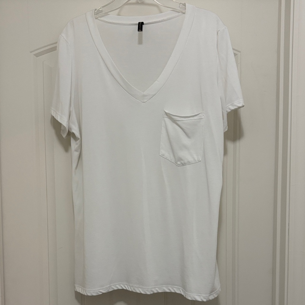 P!phany White V-neck dress shirt